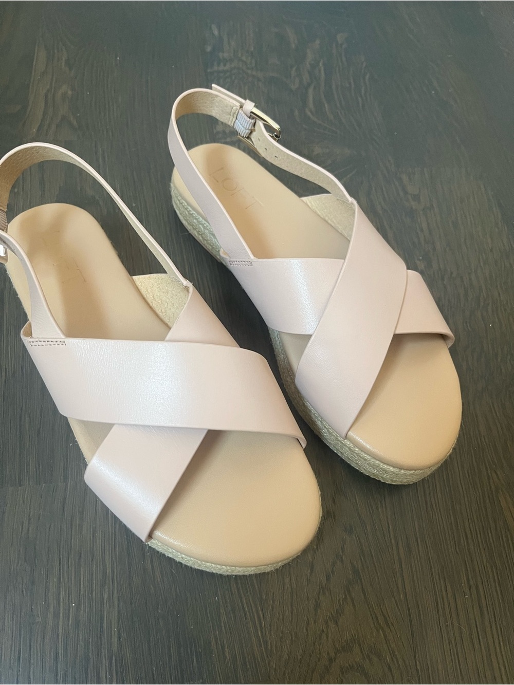 Loft Leather Sandals, Size 7